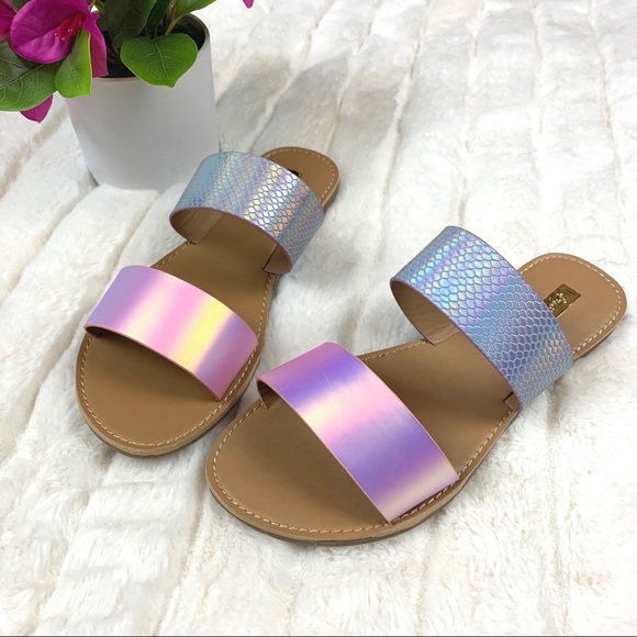 Iridescent lav /silver mermaid slide - Picture 3 of 7